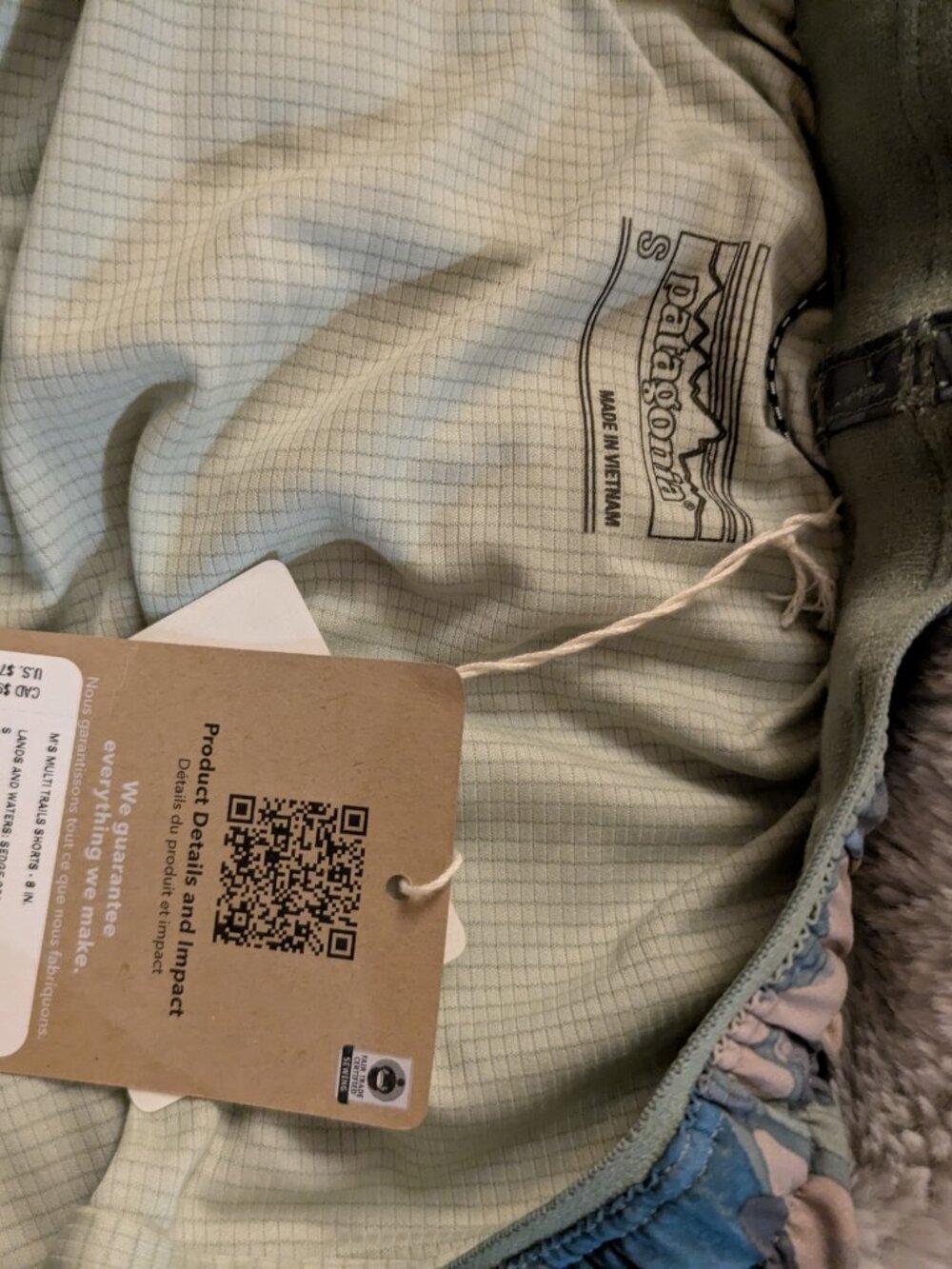 Men's Patagonia Multi Trails Shorts Sedge Green Small NWT - Picture 4 of 8